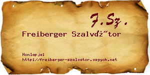 Freiberger Szalvátor névjegykártya
